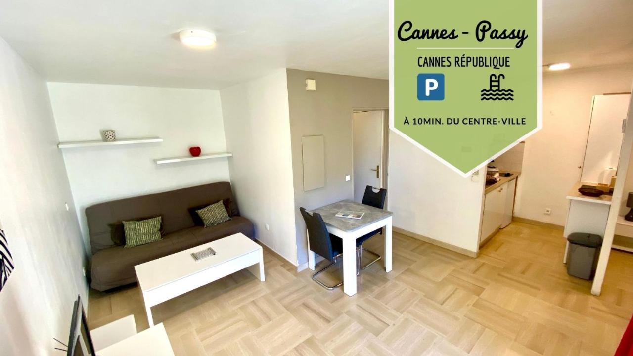 CANNES-PASSY - TRÈS BEAU STUDIO POUR 4 PERS - PISCINE DANS RÉSIDENCE - PARKING PRIVé - JARDIN Exterior foto